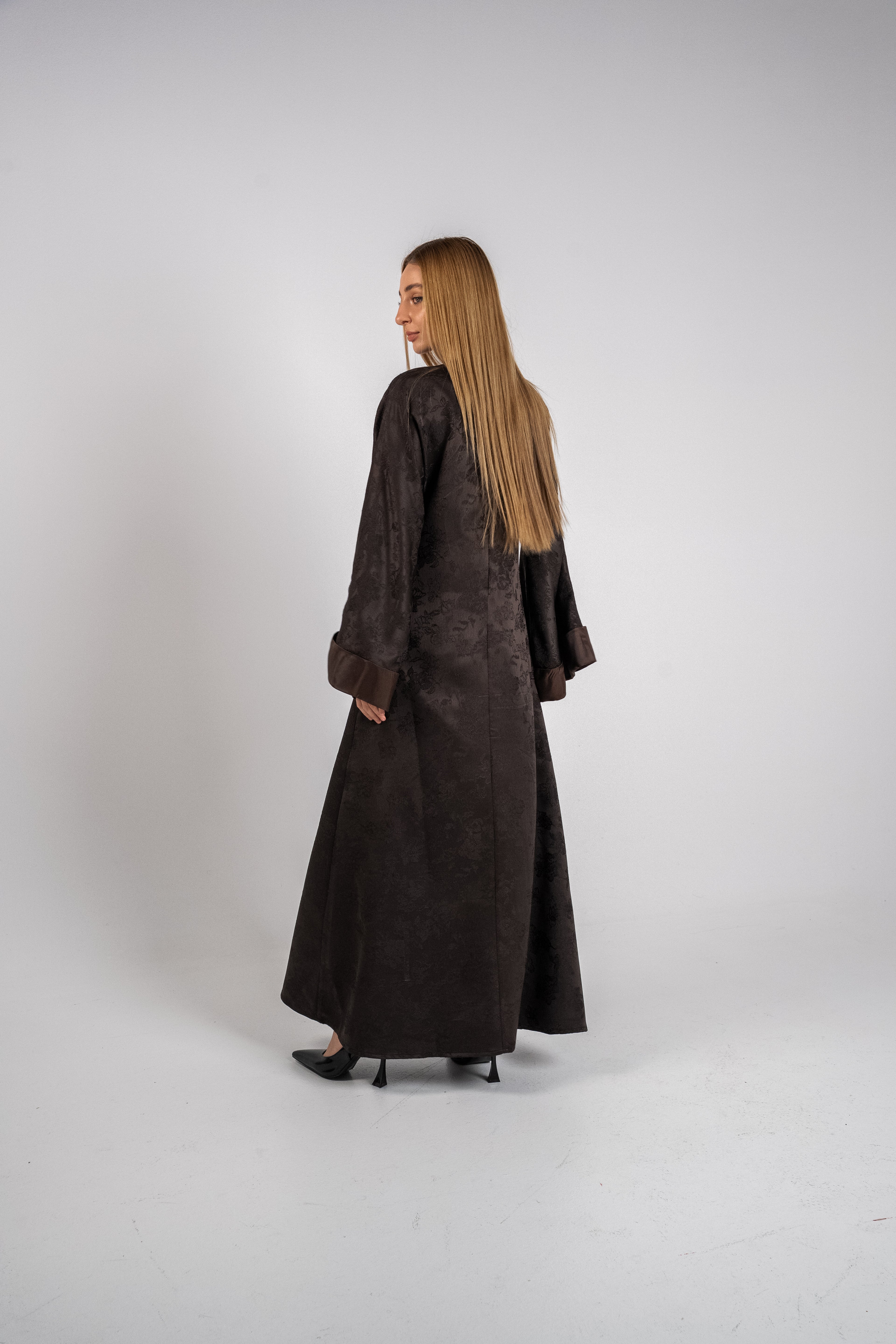 Brown Silk Dress