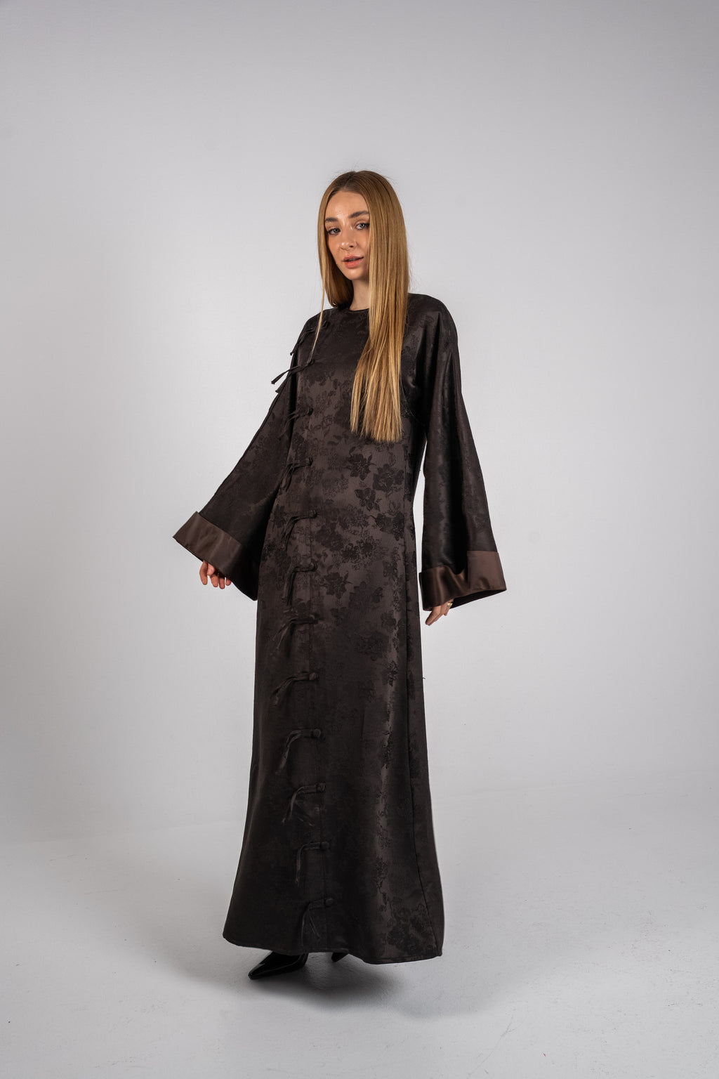 Brown Silk Dress