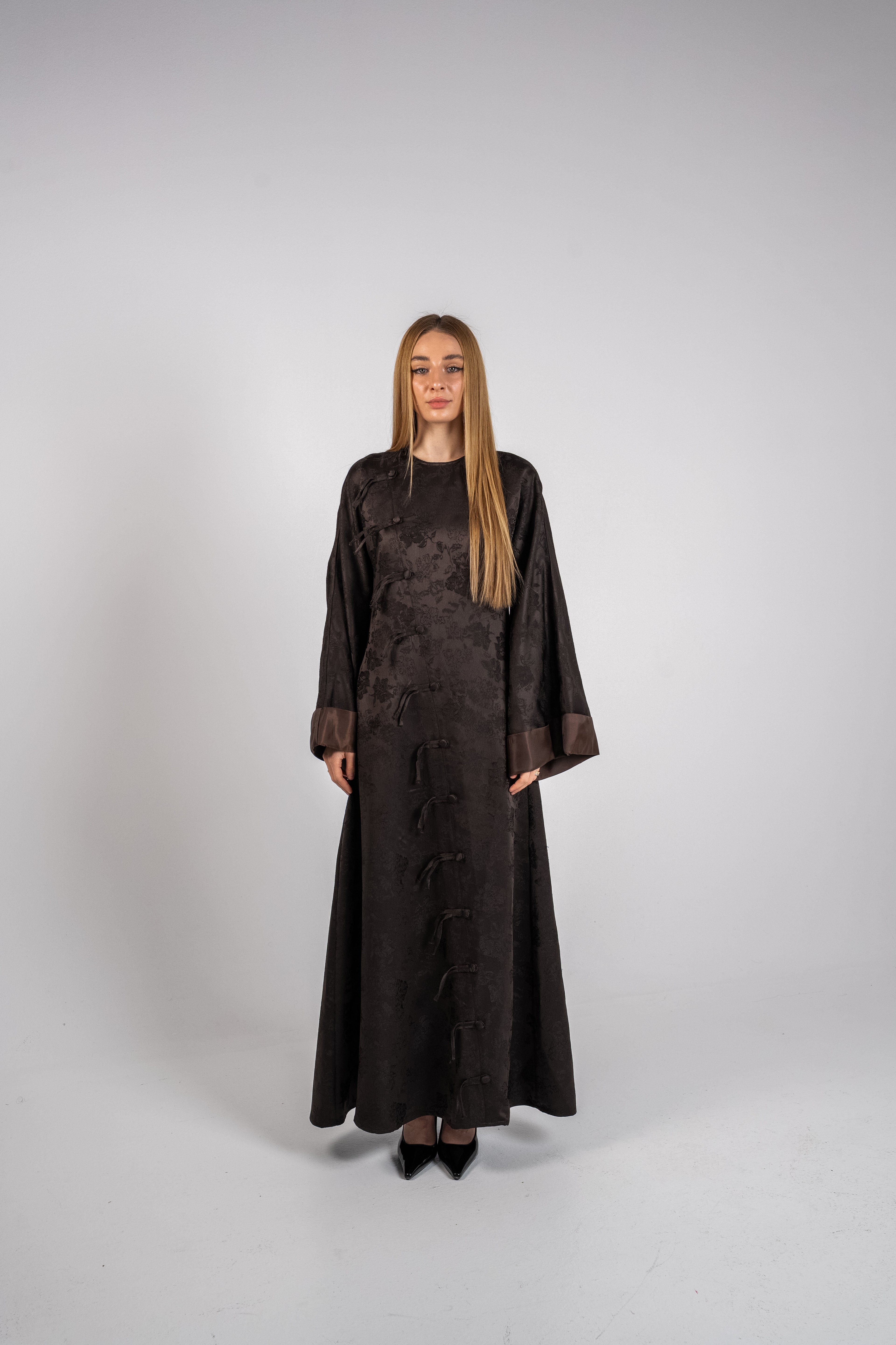 Brown Silk Dress
