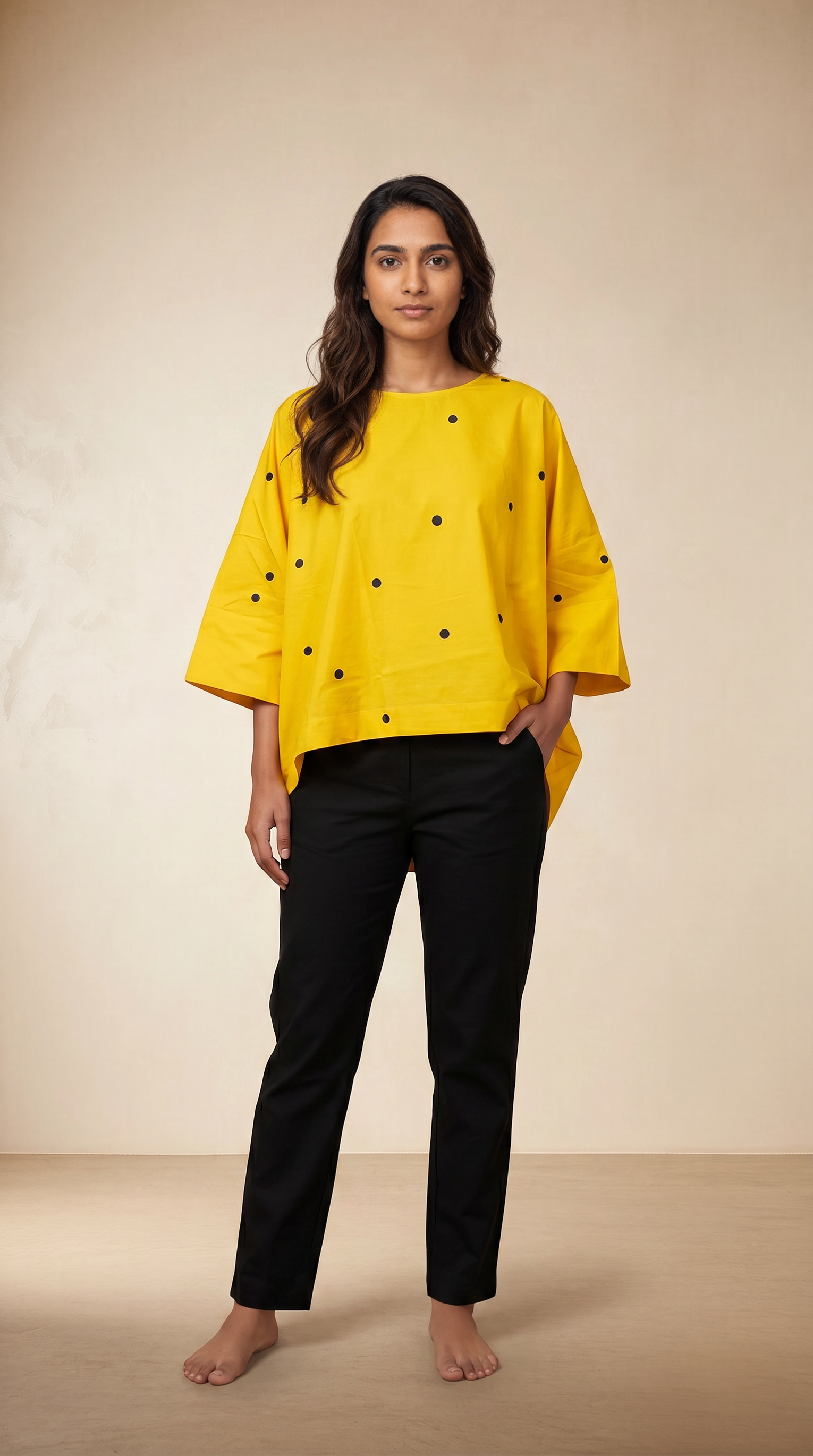 BLACK AND YELLOW SHIRT